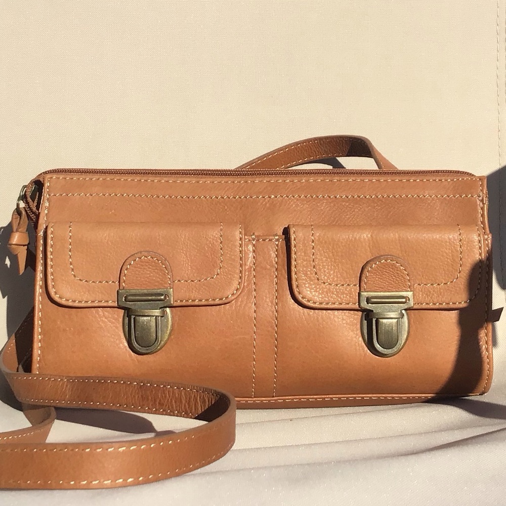 Fossil Tan Leather Bag
